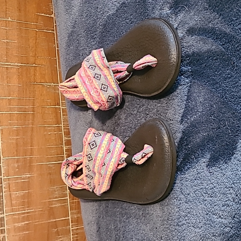 🌸Sanuk Yoga Sling Tribal Aztec Sandals, 8
